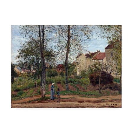 Pissarro 'Houses At Bougival' Canvas Art,14x19